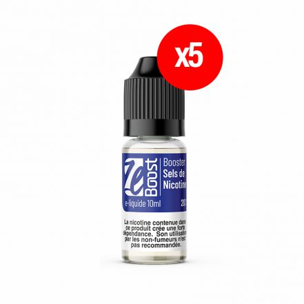 ZEBOOST Booster sels de nicotine 20mg 5x10ml